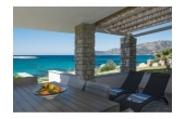 Villa Alie - Casa vacanze sul mare a Villasimius in Sardegna - Panorama della spiaggia dal patio esterno.