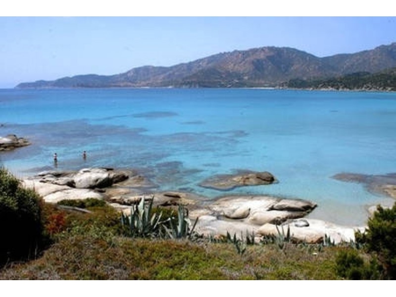 Villa Actea - Casa vacanze sul mare a Villasimius in Sardegna - splendido paesaggio antistante la villa con spiaggia a pochi metri.